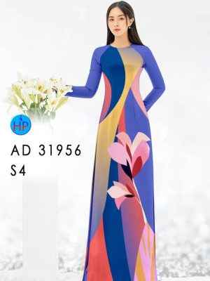 Vải Áo Dài Hoa In 3D AD 31956 33